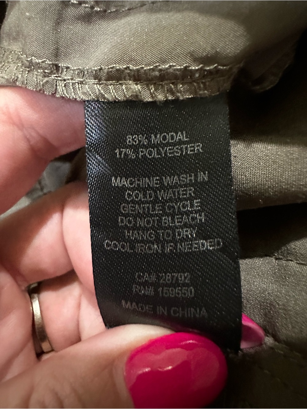 Maison D’ Amelie Green Pants Cargo Wide Leg High Waisted Modal Lightweight XL - Picture 6 of 8